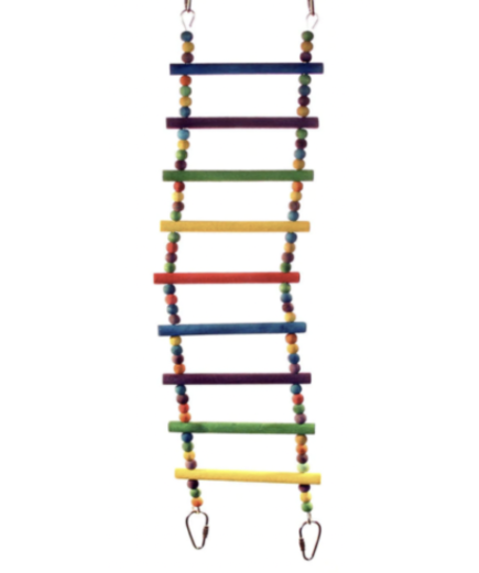Adventure Bound Flexible Colour Parrot Cage Ladder Toy - Large